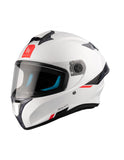 MT Targo S Solid A0 blanco perlado Casco integral deportivo para motocicleta - CASCO