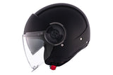 MT VIALE SV S SOLID A1 Casco De Moto Urbana Negro Mate - CASCO