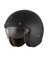 MT LE MANS 2 SV S SOLID A1 Casco Abierto Para Moto Negro Brillante - CASCO