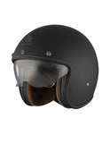 MT LE MANS 2 SV S SOLID A1 Casco Jet Abierto Para Moto Negro Mate - CASCO