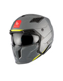 MT Streetfighter S SV Solid A22 gris brillante Casco de moto modular - CASCO