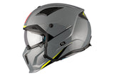 MT Streetfighter S SV Solid A22 gris brillante Casco de moto modular - CASCO