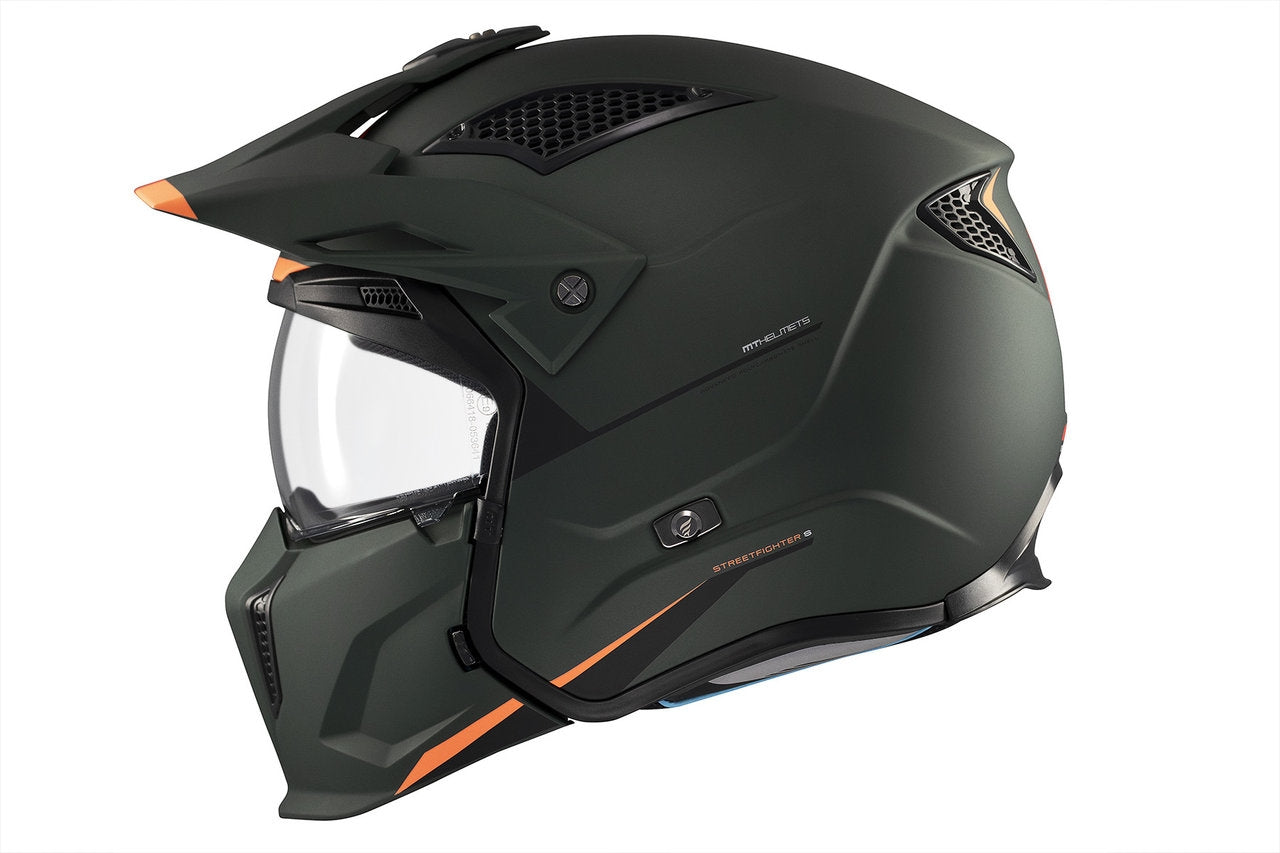 MT Streetfighter S SV Solid A6 accidentes carretera Casco modular motocicleta - CASCO