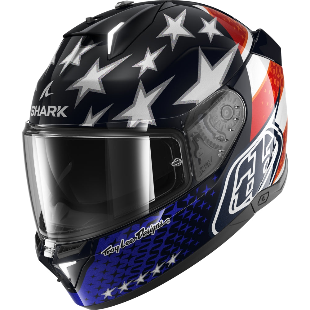 SHARK SKWAL i3 US FLAG Blue Red White - SECURTEX MOTOR S.L (t/a MaximoMoto)