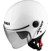 AXXIS OF501B SQUARE S SOLID A0 CASCO DE MOTO BLANCO PERLA BRILLO