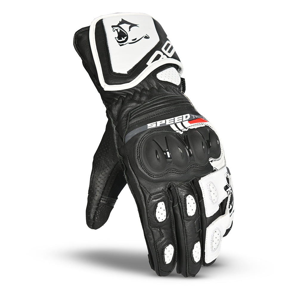 BELA Guantes Lemox Racing Man Negro/Blanco - SECURTEX MOTOR S.L (t/a MaximoMoto)