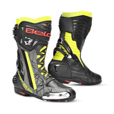 BELA - Botas AIR RIDER GP-1 RACING BOOT Negro/Amar Flu - SECURTEX MOTOR S.L (t/a MaximoMoto)
