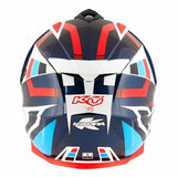 KAPPA KV30 EVO Moto Aventura Casco White Azul Rojo - CASCO
