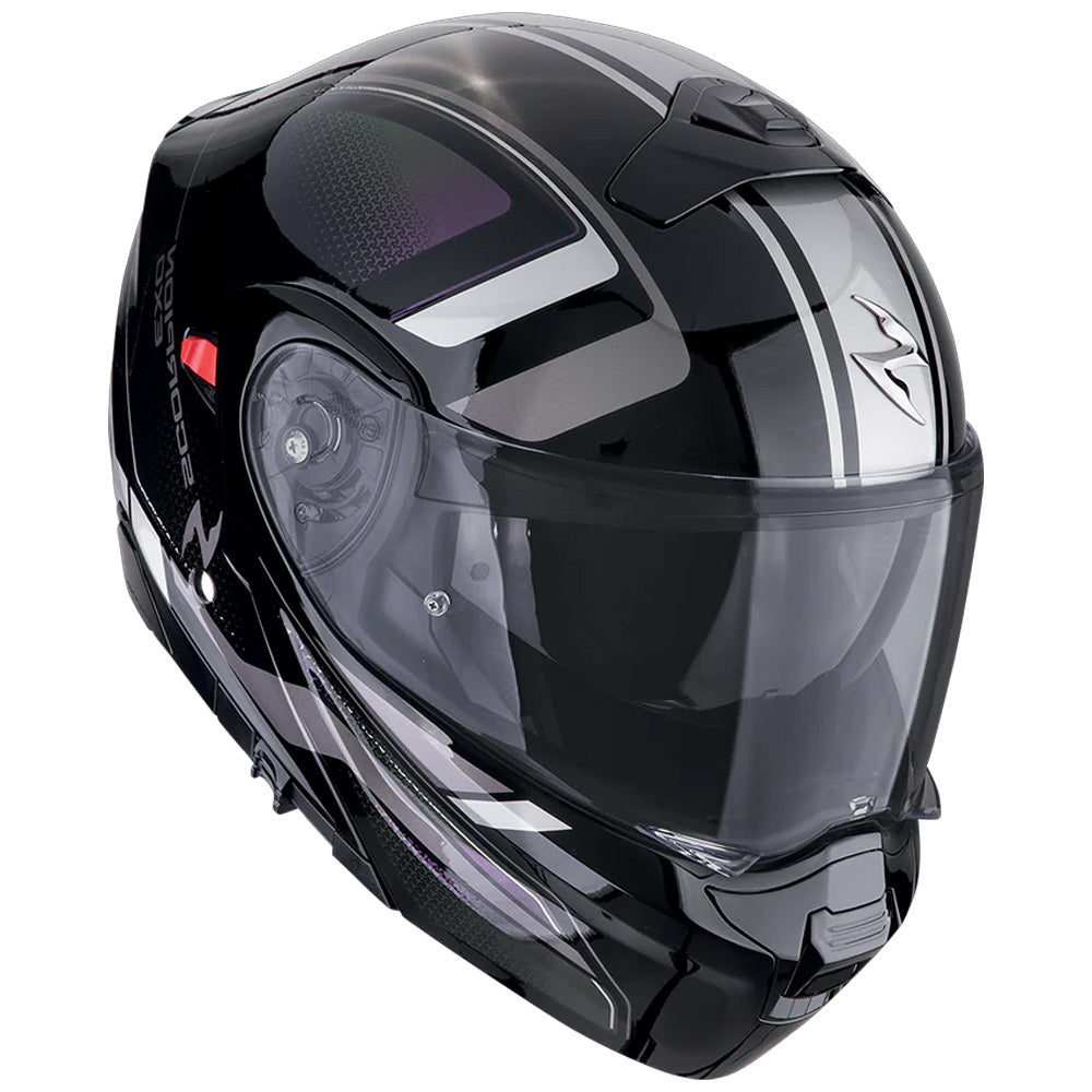 SCORPION EXO-930 EVO ARDENS CASCO MODULAR NEGRO CAMALEÓN