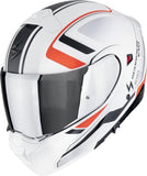 SCORPION EXO-930 EVO ARDENS CASCO MODULAR NEGRO MATE NEGRO ROJO