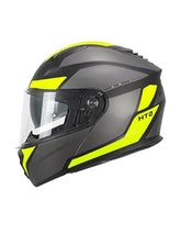 SKA-P 5THG Falcon Casco Modular Deportivo Negro Fluorescente Amarillo Mate - CASCO