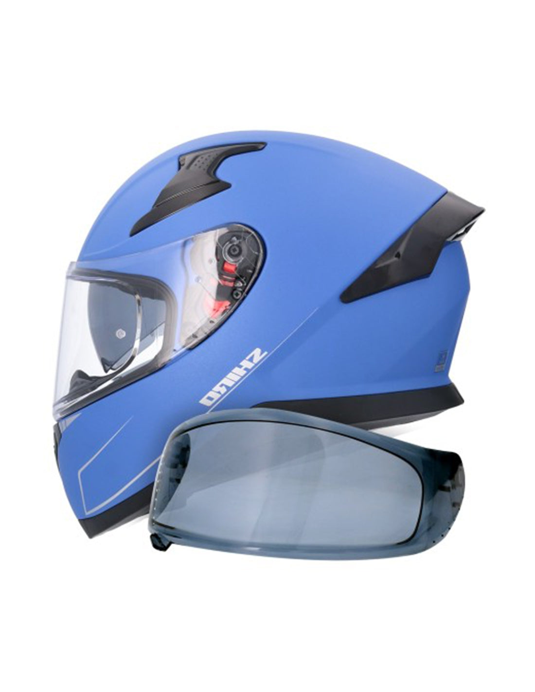 SHIRO CASCO KATANA SOLID AZUL MATE - SECURTEX MOTOR S.L (t/a MaximoMoto)