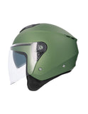 SHIRO CASCO OF852 IBIZA MONOCOLOR VERDE MATE - SECURTEX MOTOR S.L (t/a MaximoMoto)