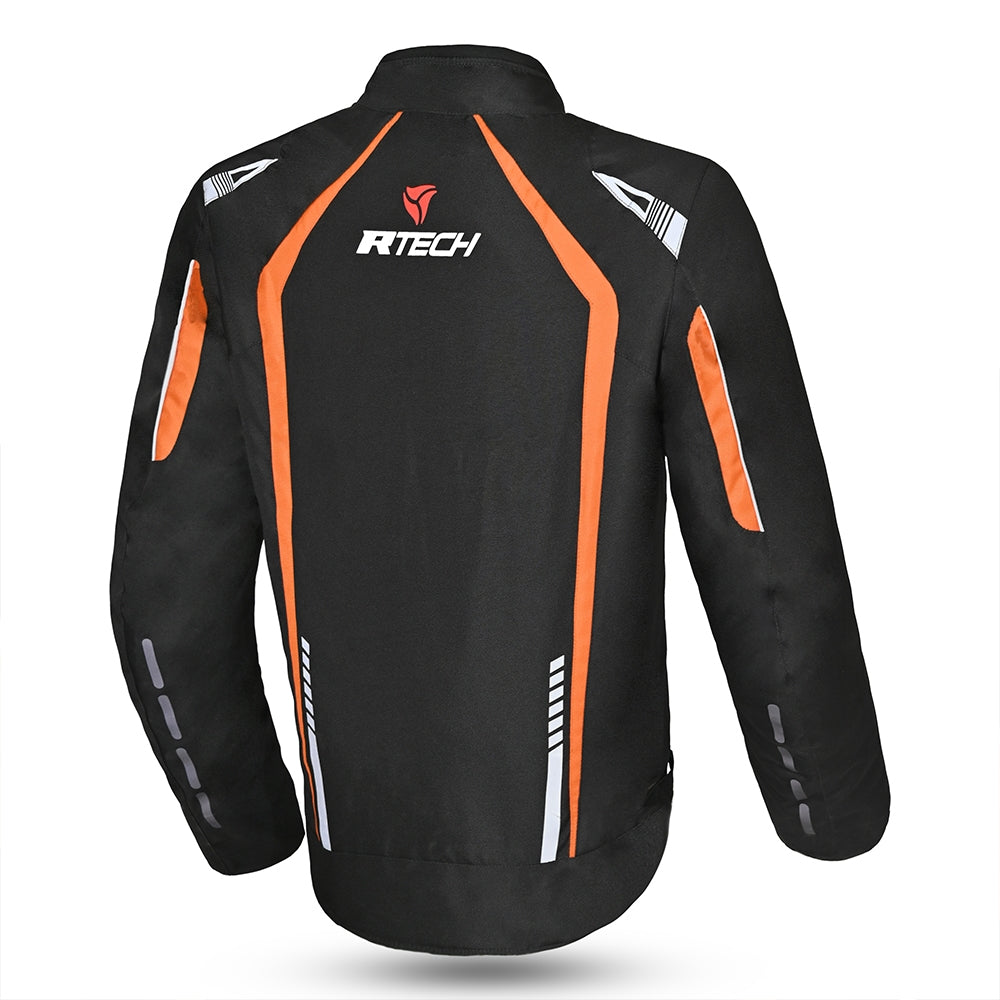 R-TECH CHAQUETA TEXTIL MARSHAL NEGRO/NARANJA - SECURTEX MOTOR S.L (t/a MaximoMoto)