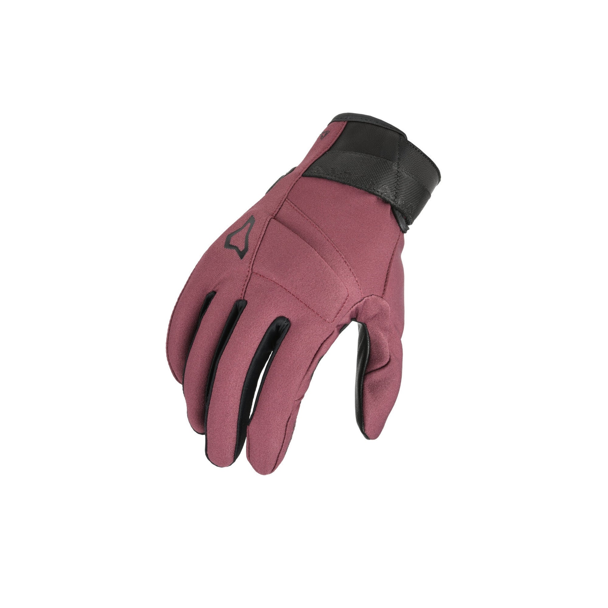 MACNA Astrilla Motocicleta Cuero Guante Burdeos Negro - GUANTES