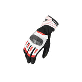 MACNA TEMPO HOMBRES GUANTES MOTO PERFORADO NEGRO BLANCO ROJO - GUANTES