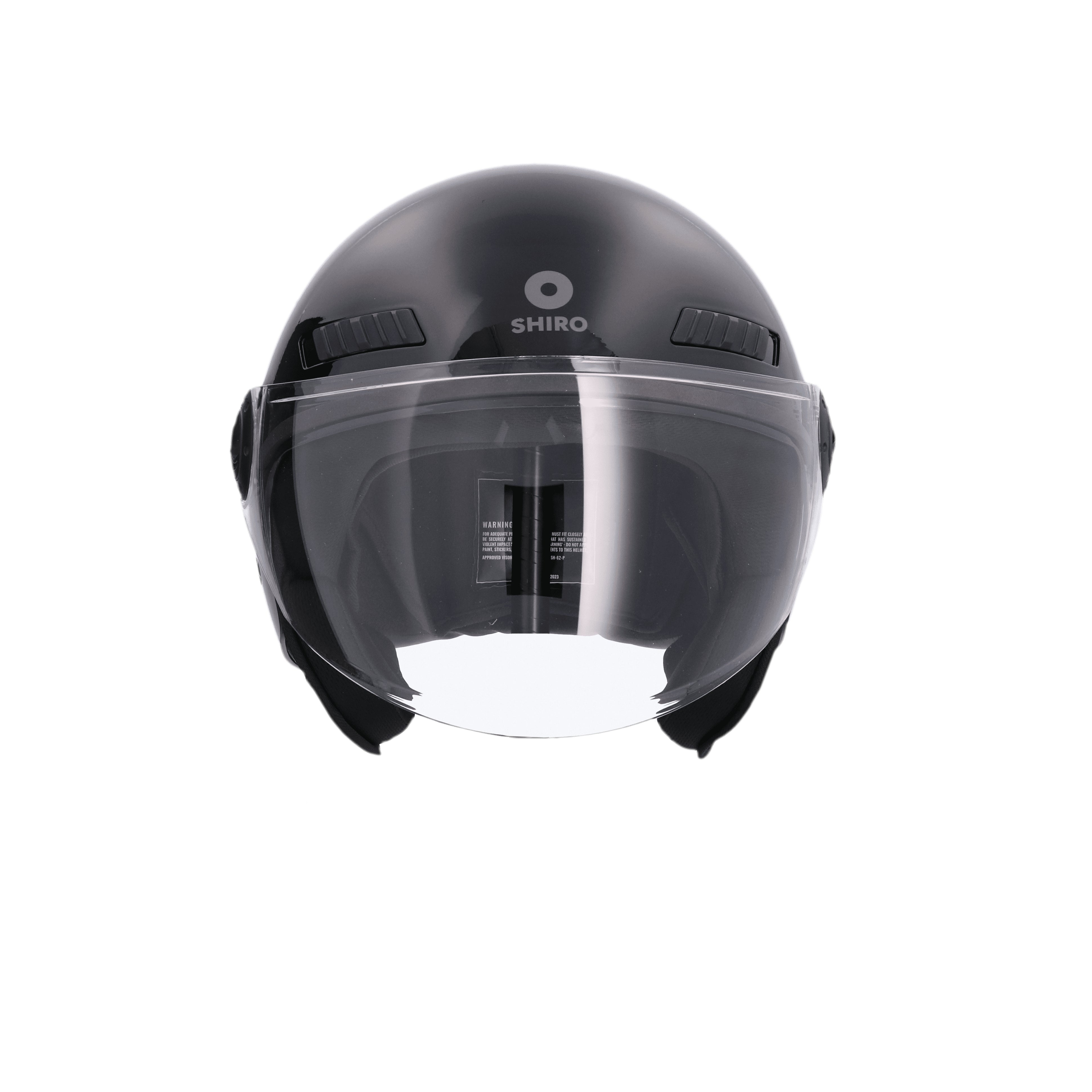 SHIRO CASCO SH-62 KIOTO MONOCOLOR NEGRO - SECURTEX MOTOR S.L (t/a MaximoMoto)