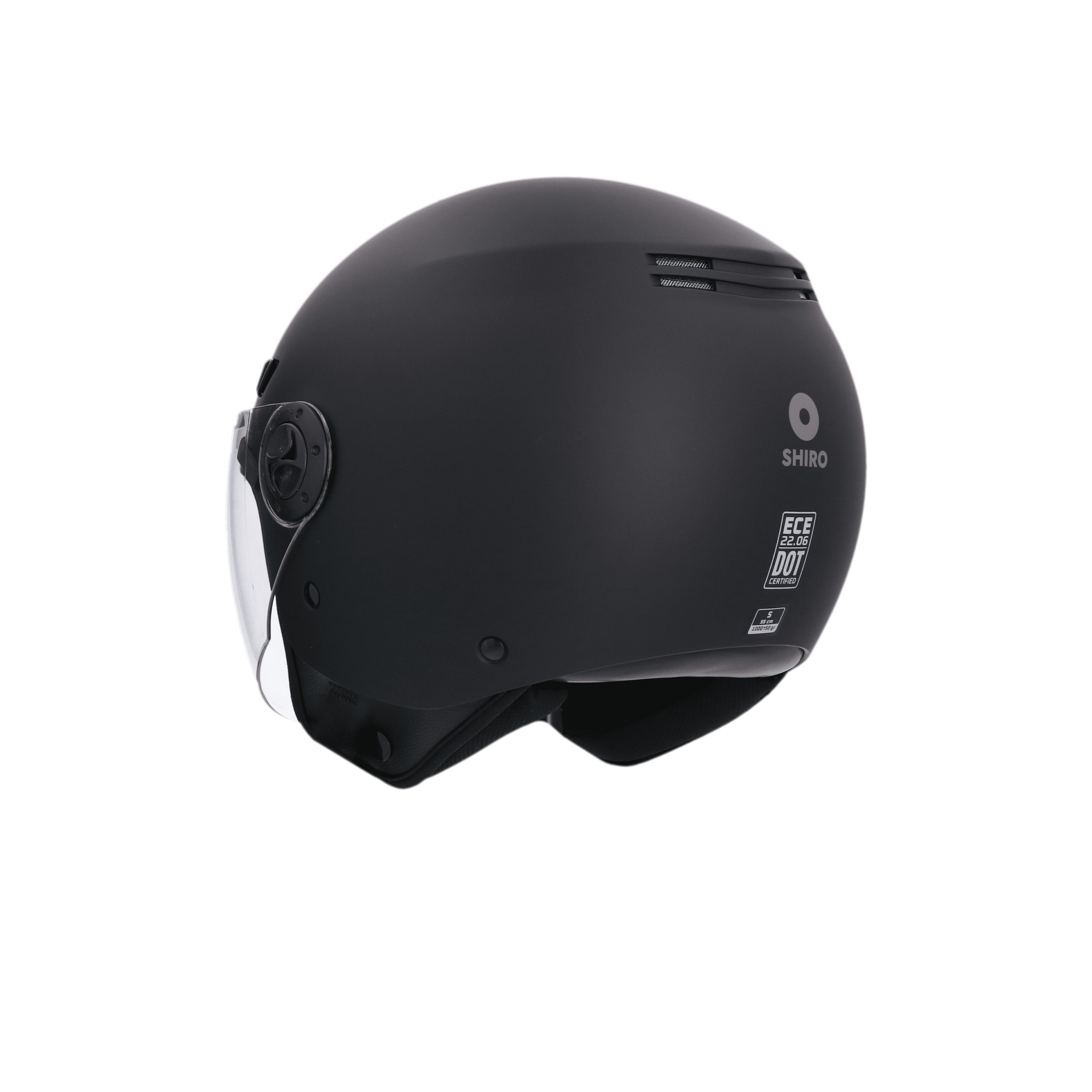 SHIRO CASCO SH-62 KIOTO MONOCOLOR NG MATE - SECURTEX MOTOR S.L (t/a MaximoMoto)