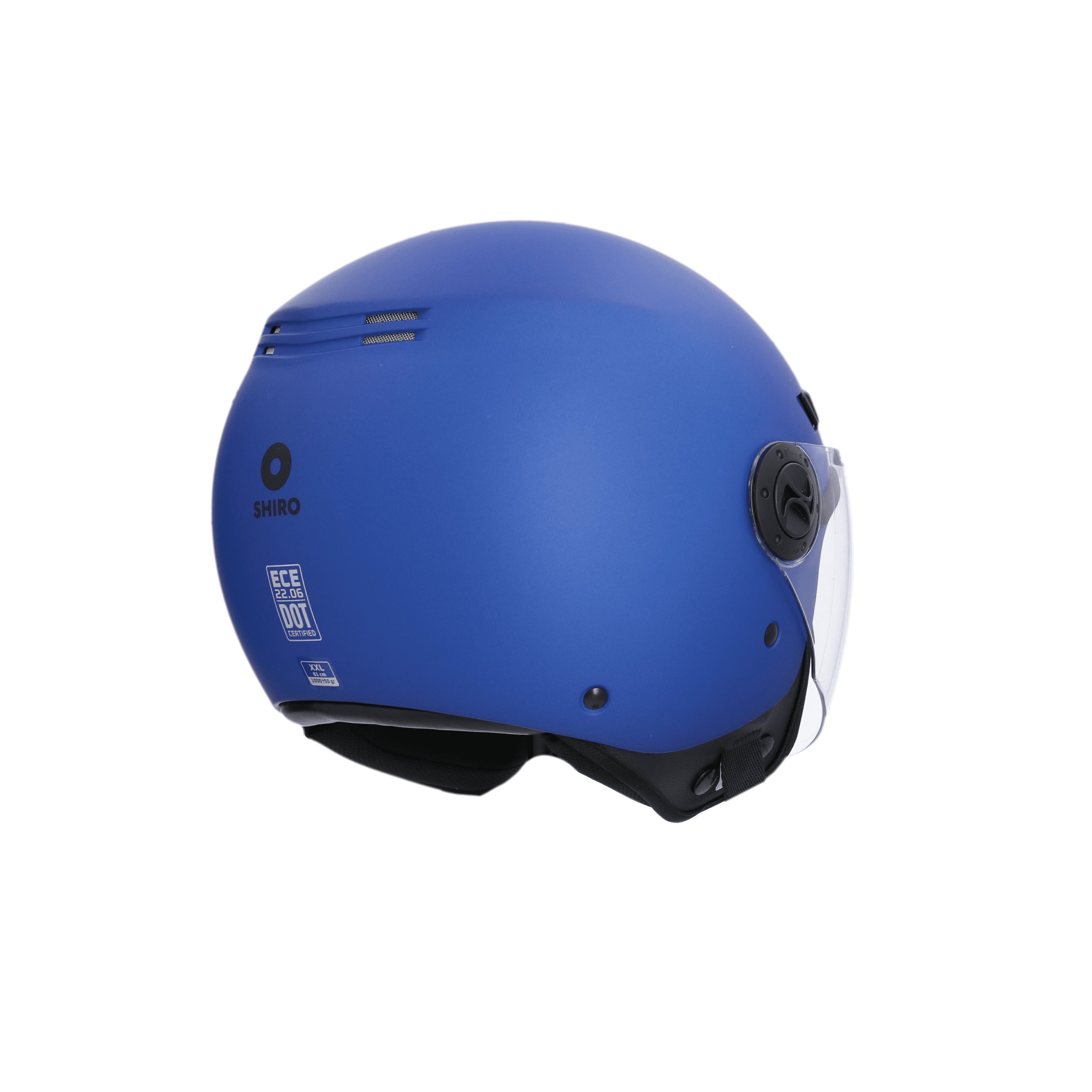 SHIRO CASCO SH-62 KIOTO MONOCOLOR AZUL MATE - SECURTEX MOTOR S.L (t/a MaximoMoto)