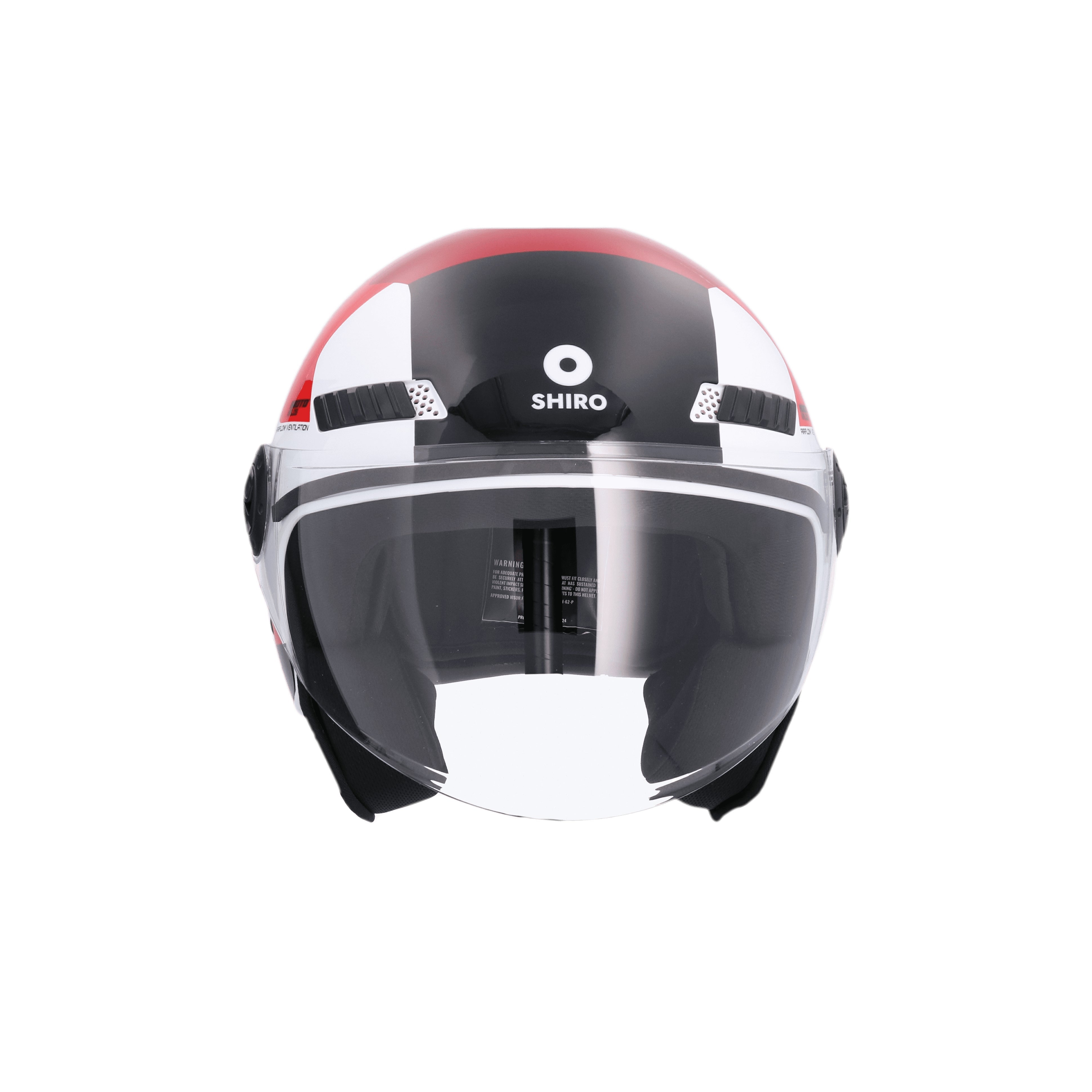 SHIRO CASCO KIOTO KALOS BLANCOROJO