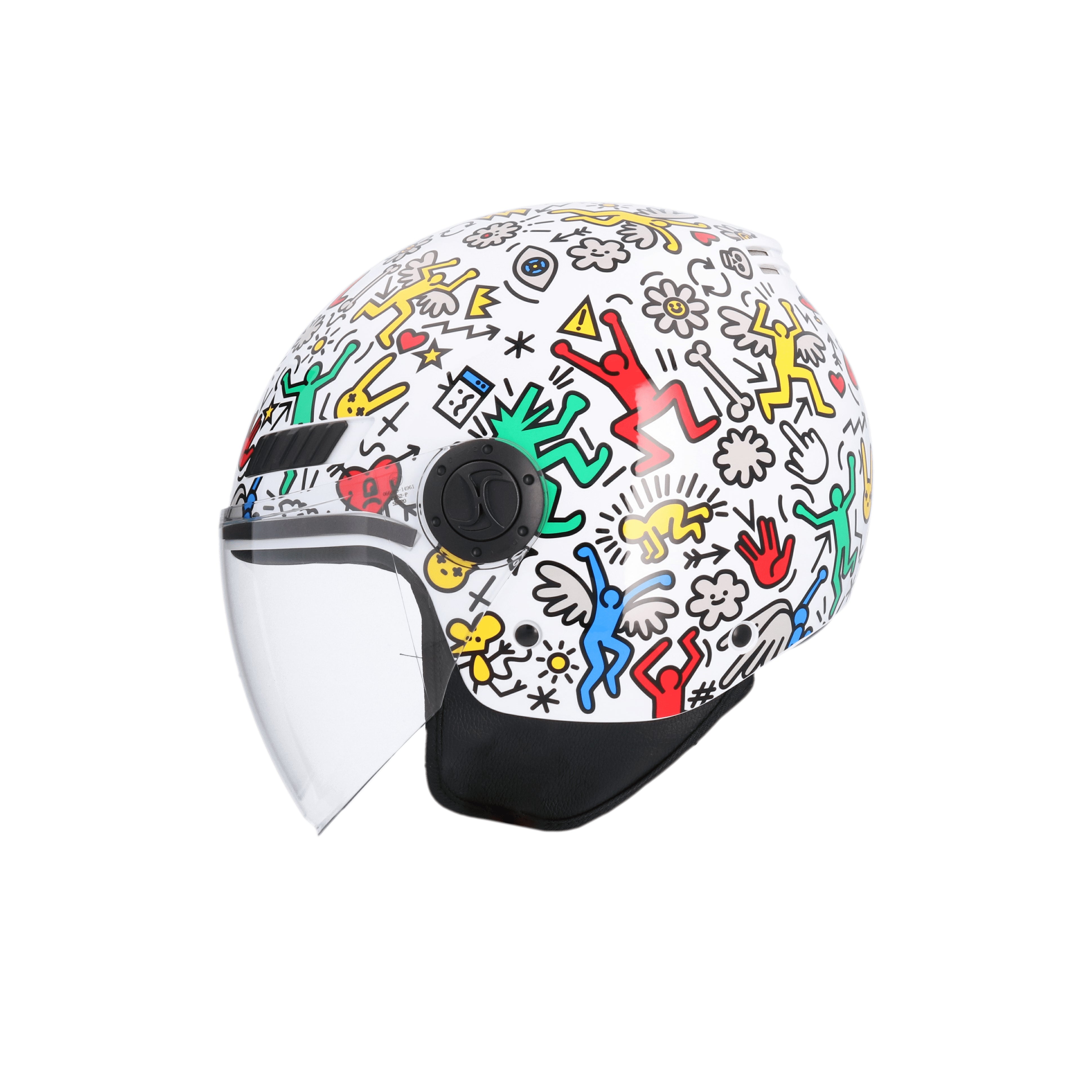 SHIRO CASCO KIOTO DOODLE LIVE MULTICOLOR