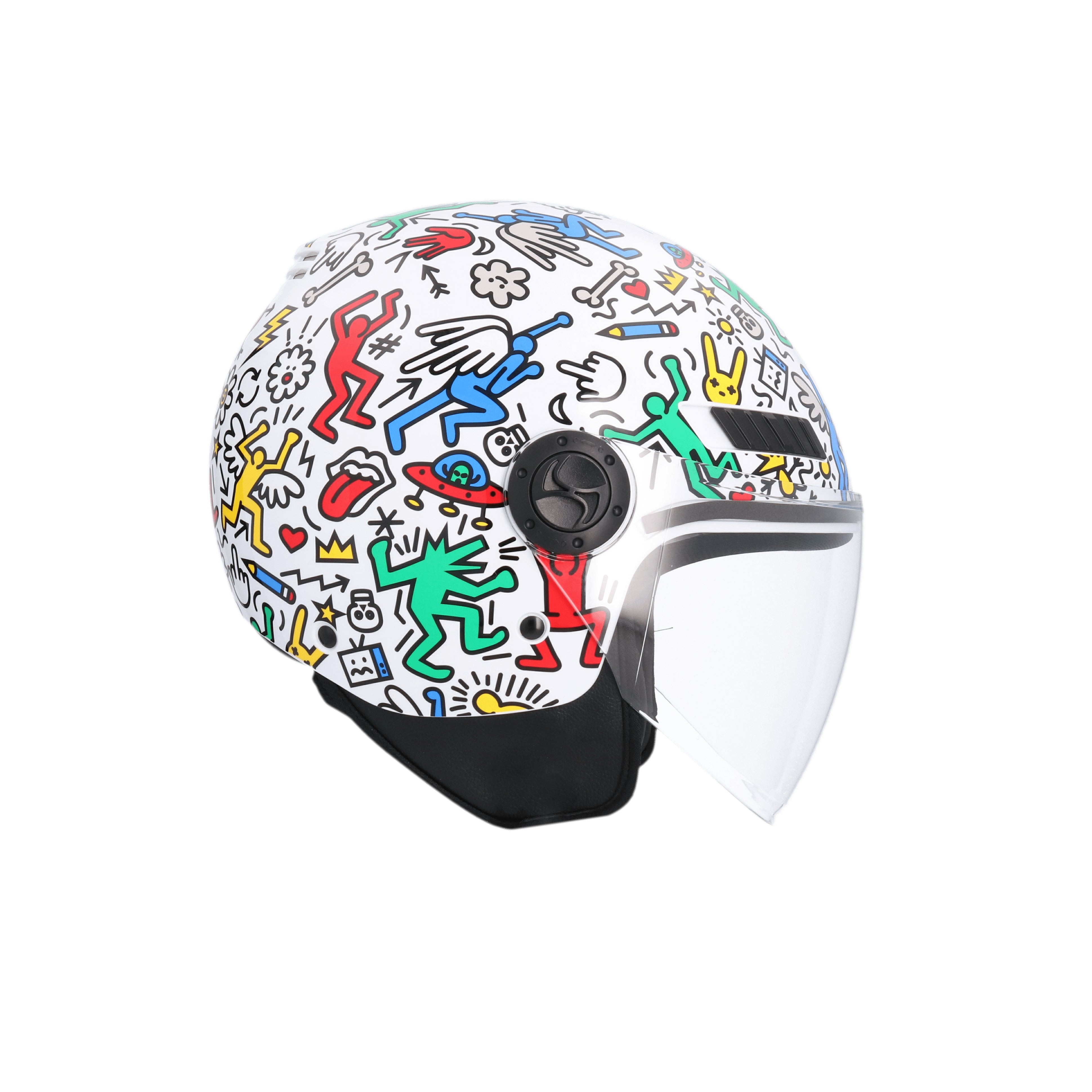 SHIRO CASCO KIOTO DOODLE LIVE MULTICOLOR - SECURTEX MOTOR S.L (t/a MaximoMoto)