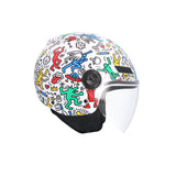 SHIRO CASCO KIOTO DOODLE LIVE MULTICOLOR - SECURTEX MOTOR S.L (t/a MaximoMoto)