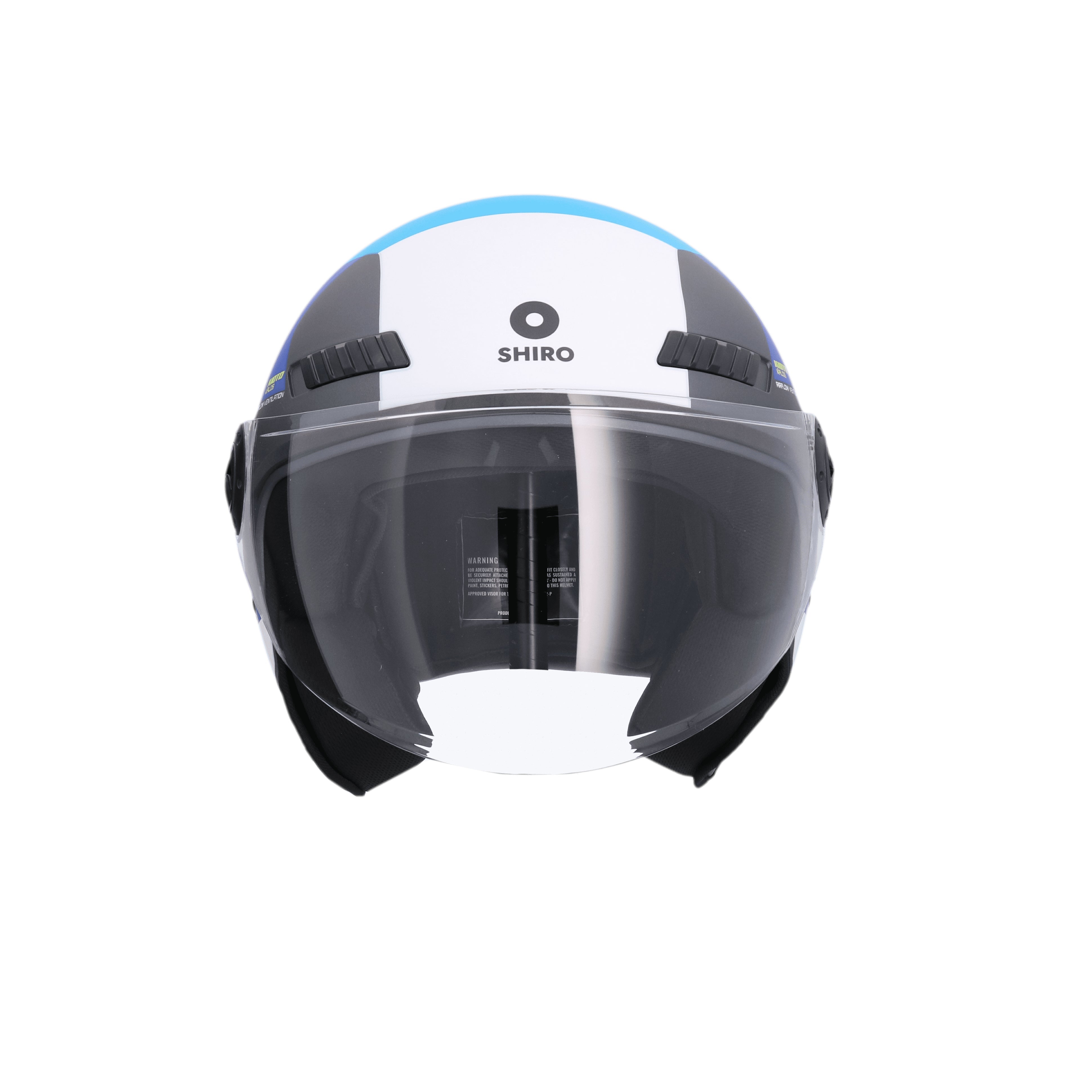 SHIRO CASCO KIOTO KALOS TITANIUM MATE AZUL - SECURTEX MOTOR S.L (t/a MaximoMoto)