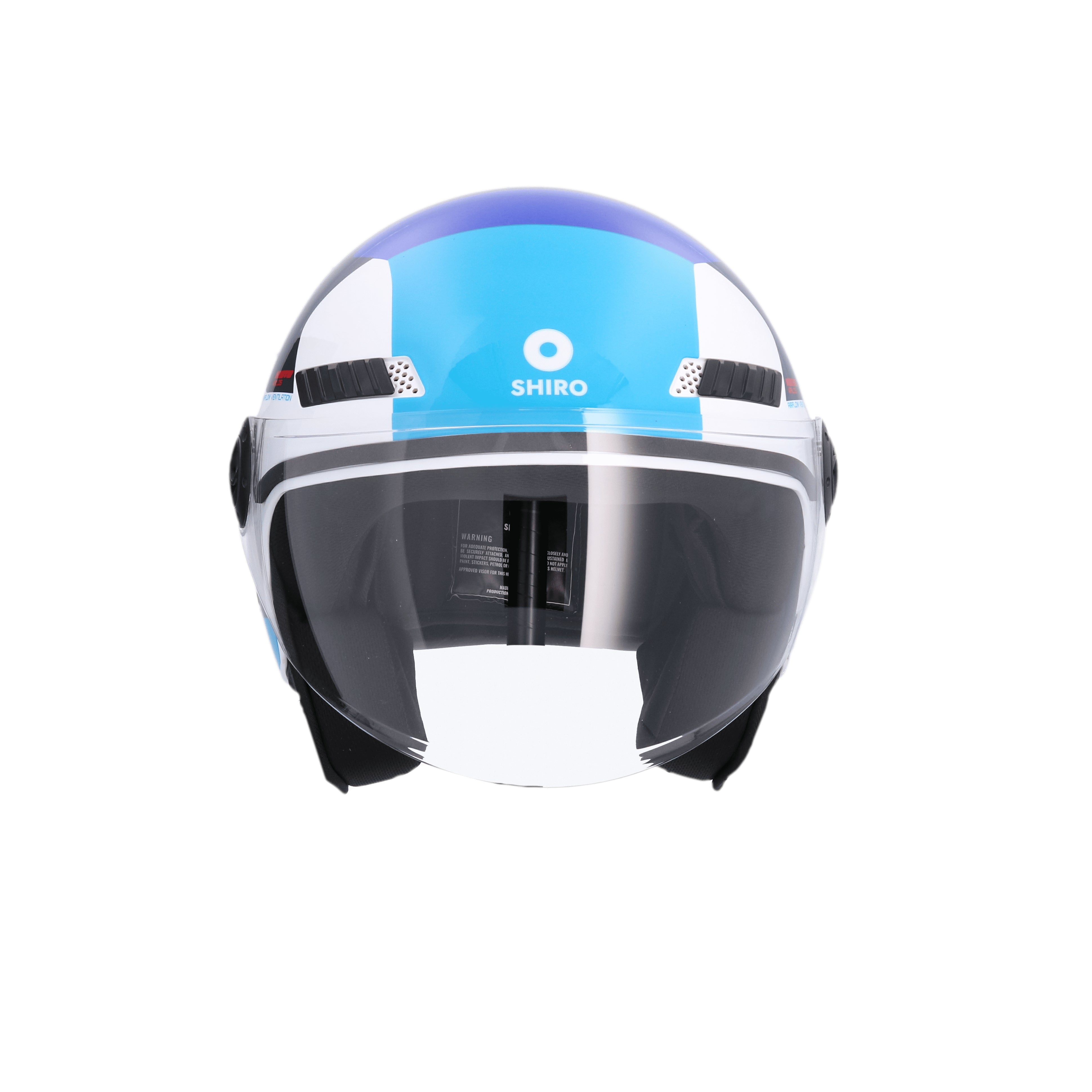 SHIRO CASCO KIOTO KALOS BLANCO_AZUL - SECURTEX MOTOR S.L (t/a MaximoMoto)