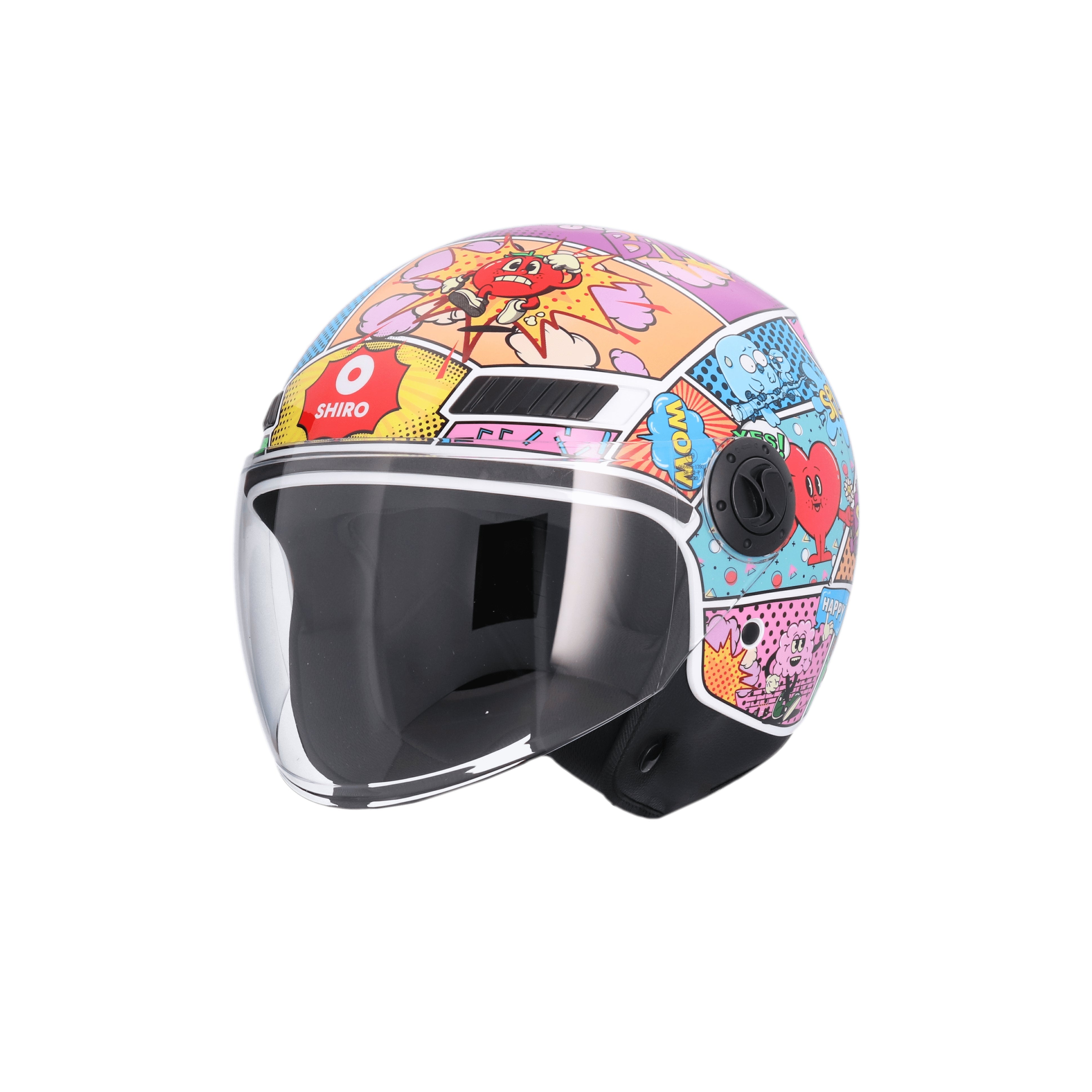 SHIRO CASCO KIOTO COMIC MULTICOLOR - SECURTEX MOTOR S.L (t/a MaximoMoto)
