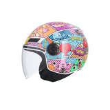 SHIRO CASCO KIOTO COMIC MULTICOLOR - SECURTEX MOTOR S.L (t/a MaximoMoto)