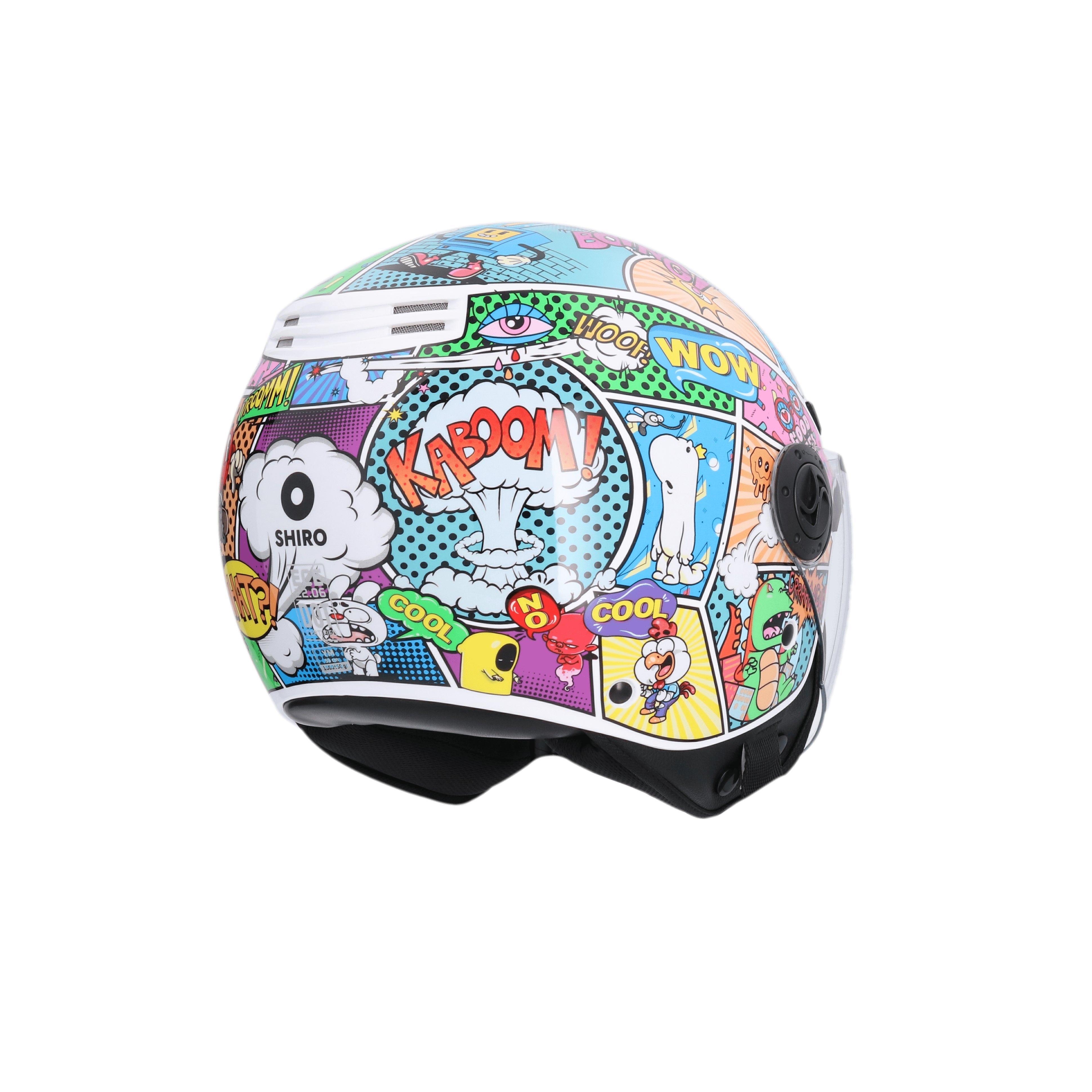 SHIRO CASCO KIOTO COMIC MULTICOLOR - SECURTEX MOTOR S.L (t/a MaximoMoto)