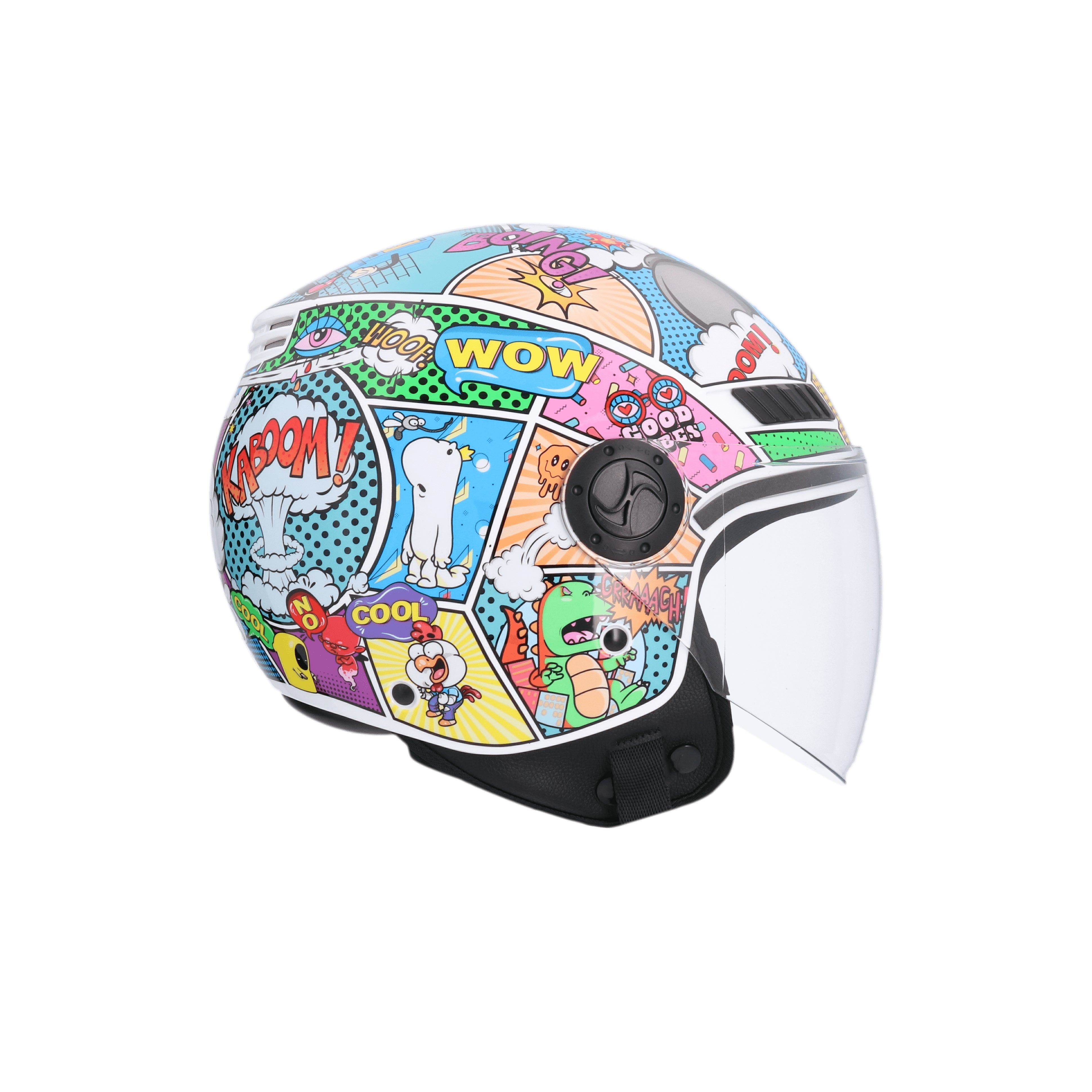 SHIRO CASCO KIOTO COMIC MULTICOLOR - SECURTEX MOTOR S.L (t/a MaximoMoto)