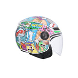 SHIRO CASCO KIOTO COMIC MULTICOLOR - SECURTEX MOTOR S.L (t/a MaximoMoto)