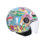 SHIRO CASCO KIOTO COMIC MULTICOLOR - SECURTEX MOTOR S.L (t/a MaximoMoto)