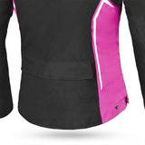 BELA - Chaqueta Textil Elanur Lady Negro/Antracita/Rosa - SECURTEX MOTOR S.L (t/a MaximoMoto)