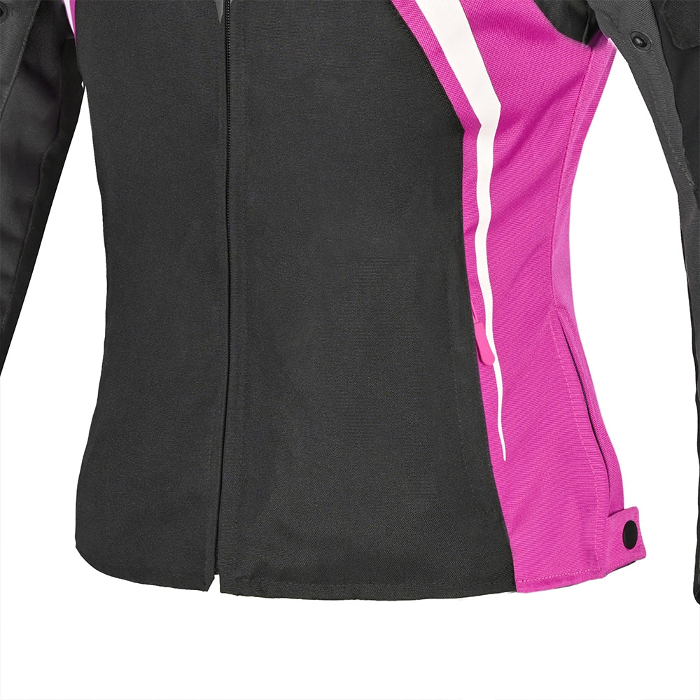BELA - Chaqueta Textil Elanur Lady Negro/Antracita/Rosa - SECURTEX MOTOR S.L (t/a MaximoMoto)