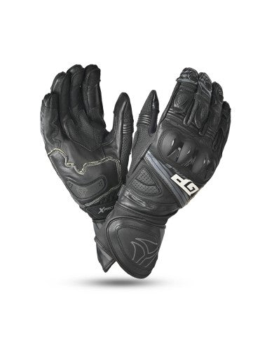 R-TECH - Guantes Piel GP Racing Negro - SECURTEX MOTOR S.L (t/a MaximoMoto)