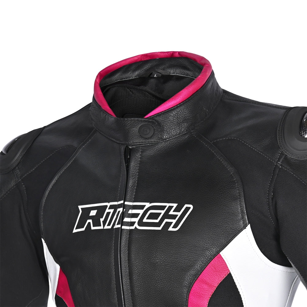 R-TECH - Chaqueta Tom Rider Lady Negro/Blanco/Fuschia - SECURTEX MOTOR S.L (t/a MaximoMoto)
