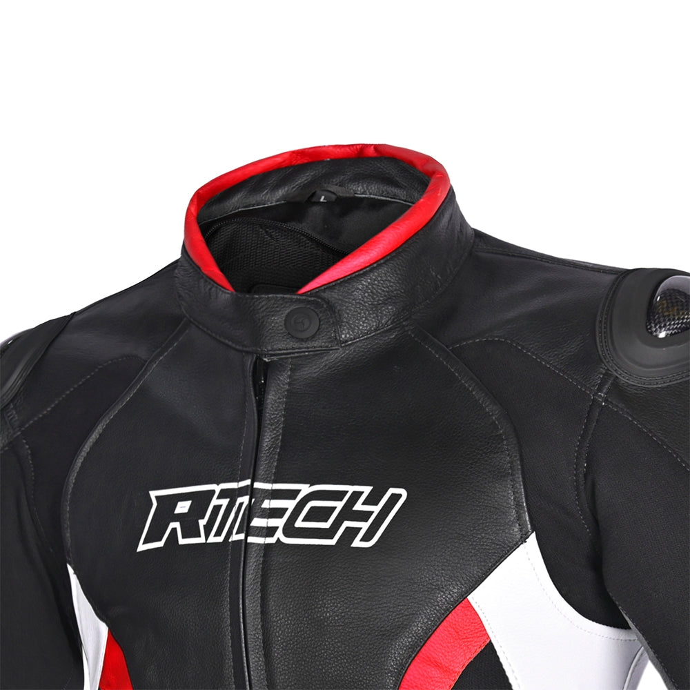 R-TECH - Chaqueta Tom Rider Lady Negro/Blanco/Rojo - SECURTEX MOTOR S.L (t/a MaximoMoto)