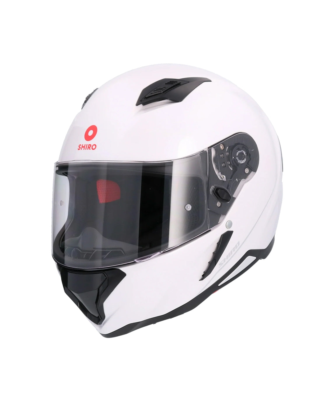 SHIRO CASCO SH-890 HUNTER MONOCOLOR BLANCO PERLA - SECURTEX MOTOR S.L (t/a MaximoMoto)