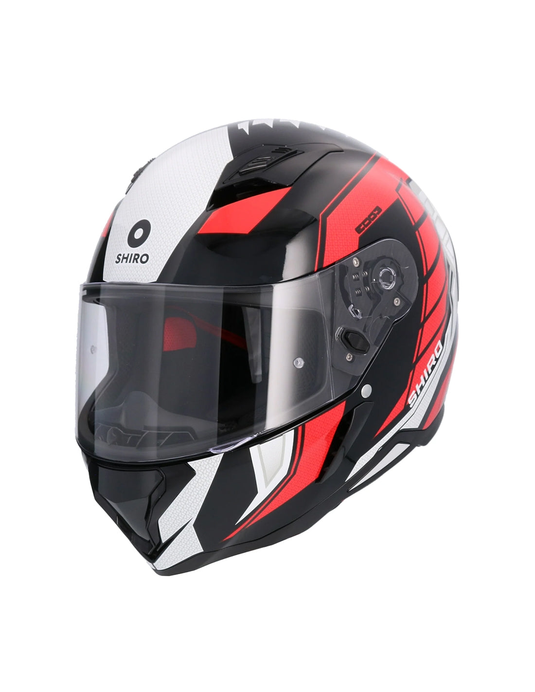 SHIRO CASCO HUNTER SH-890 EDGE NEGRO_ROJO - SECURTEX MOTOR S.L (t/a MaximoMoto)