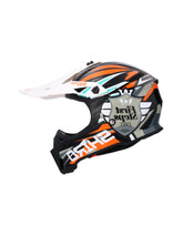 SHIRO CASCO DUNE IMPACT NEGRO_NARANJA FLUOR - SECURTEX MOTOR S.L (t/a MaximoMoto)