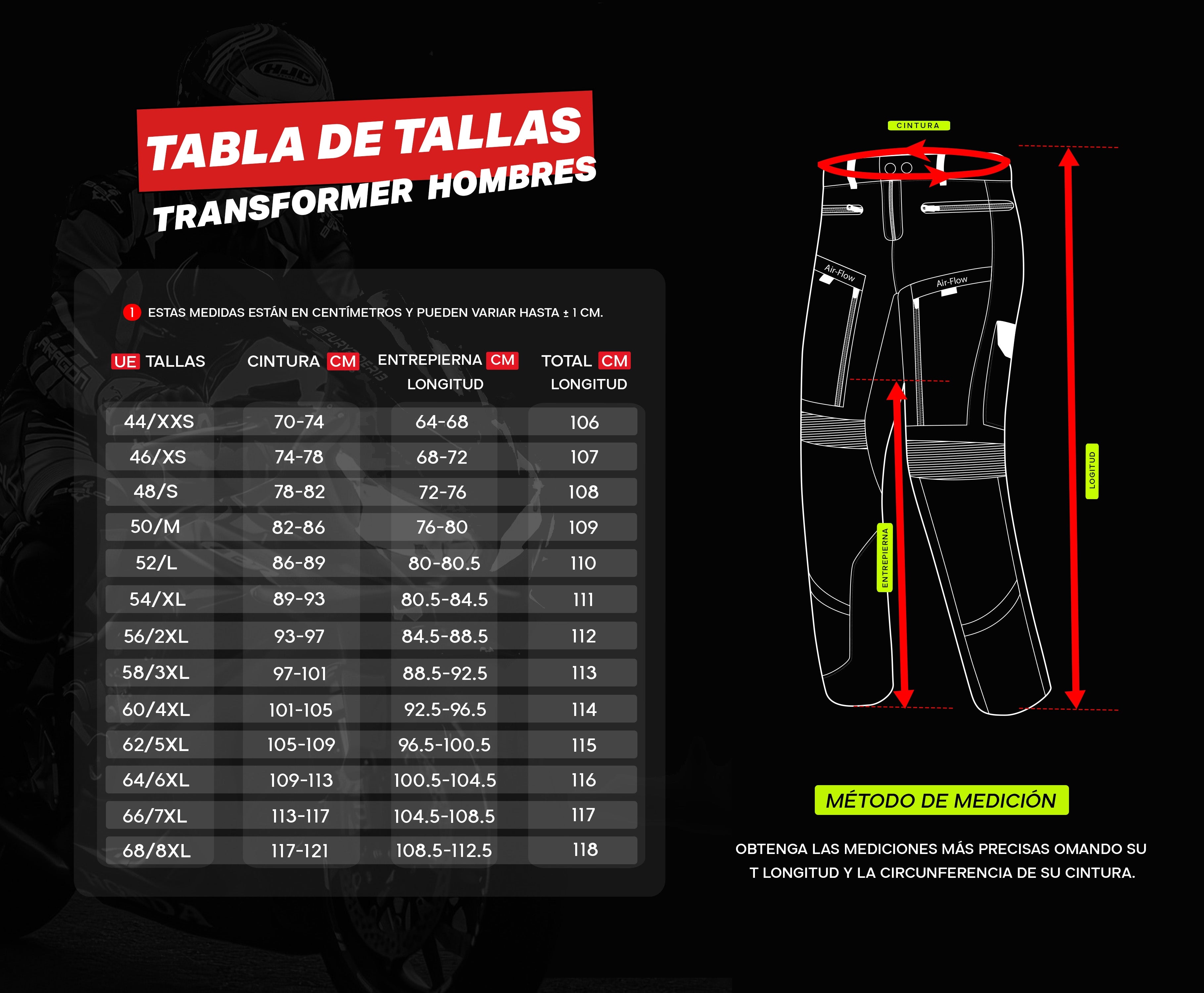 BELA - Pantalón Textil Transformer Negro/Amarillo Fluor - SECURTEX MOTOR S.L (t/a MaximoMoto)