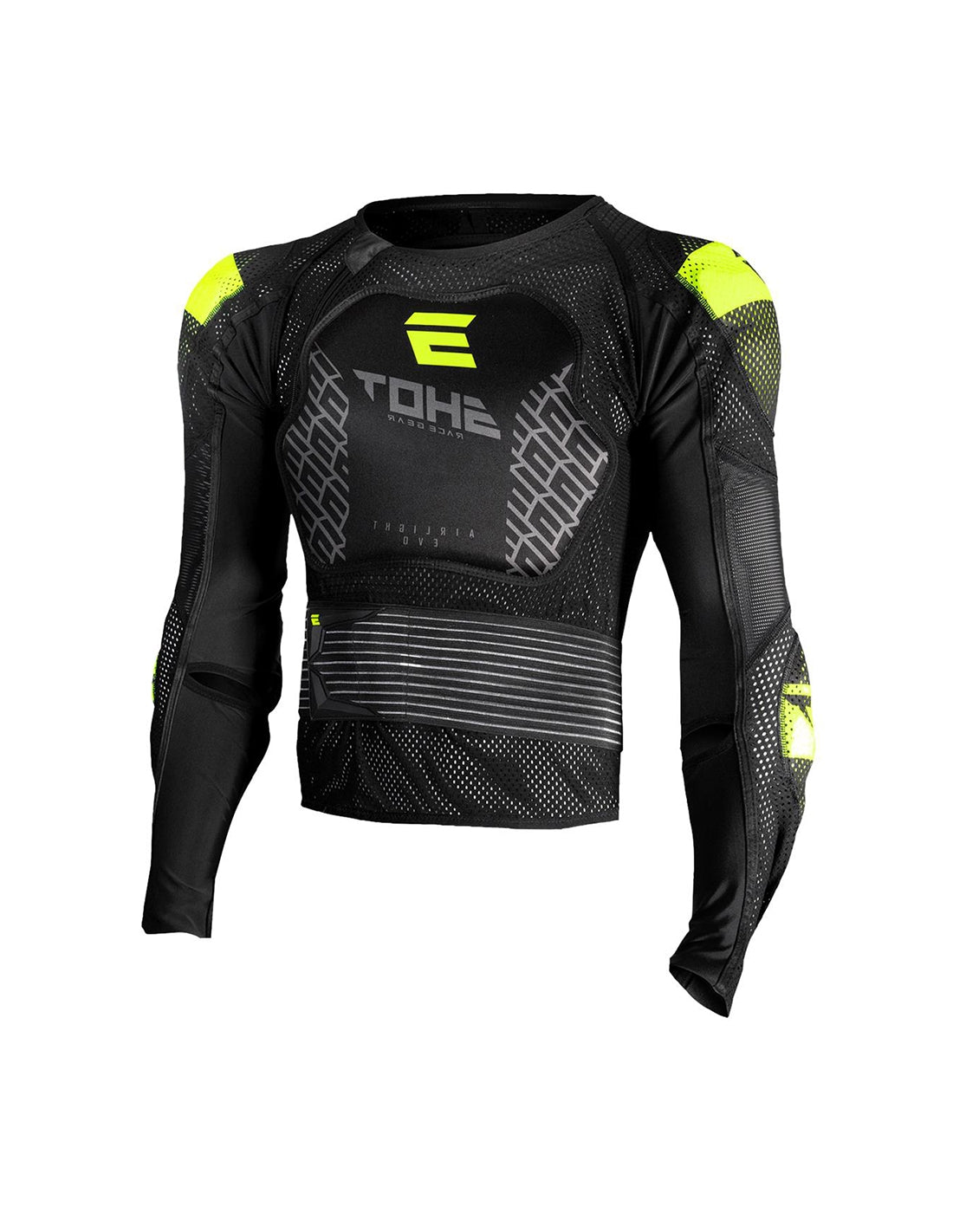 T-SHIRT AIRLIGHT BLACK_NEON_YELLOW 2XS