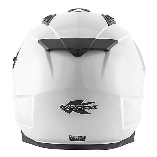 KAPPA KV30 Moto Aventura Casco Enduro Basic Blanco Brillante - CASCO