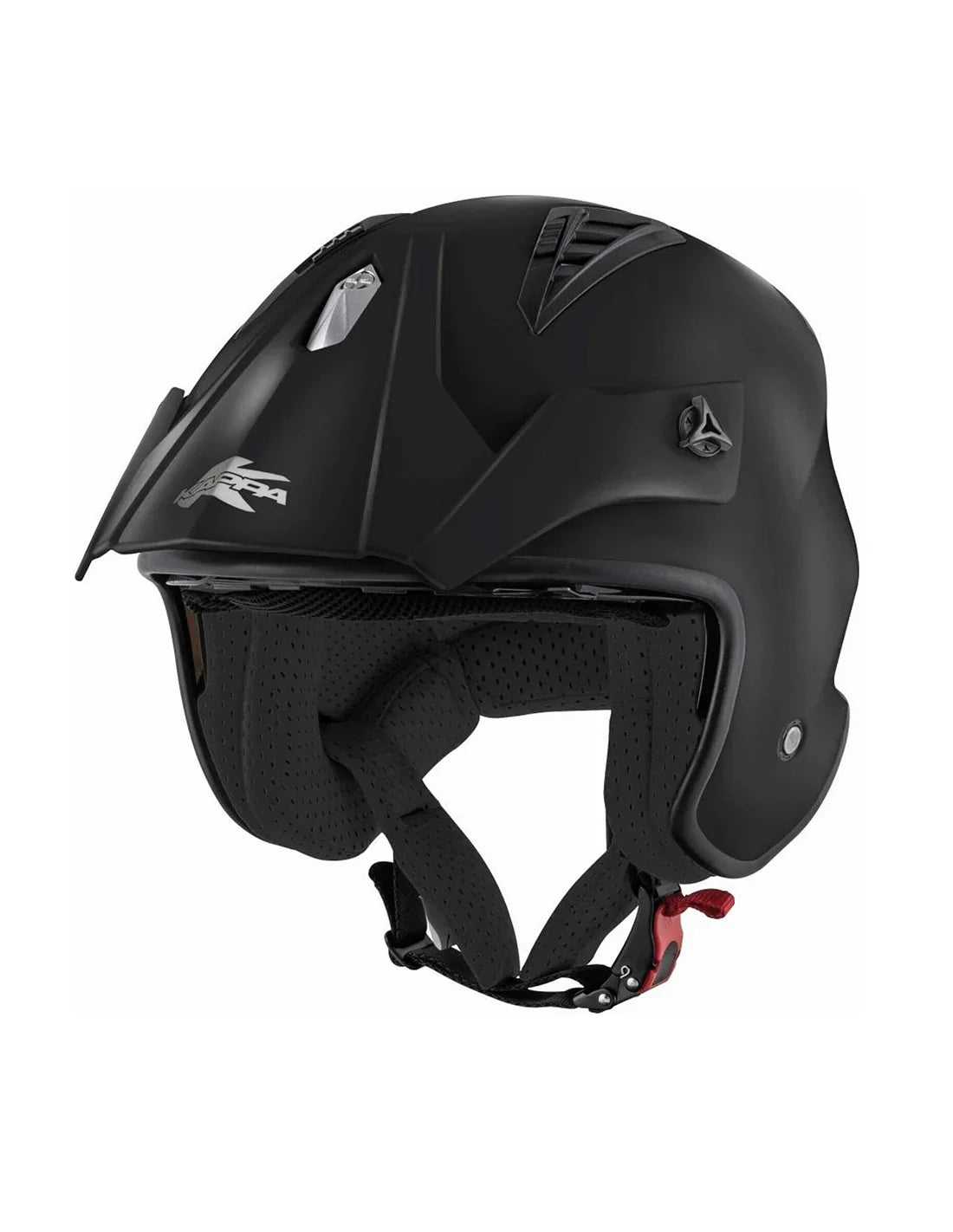 KAPPA KV45 Trial Basic Clásico Jet Casco Ligero Negro Mate - CASCO