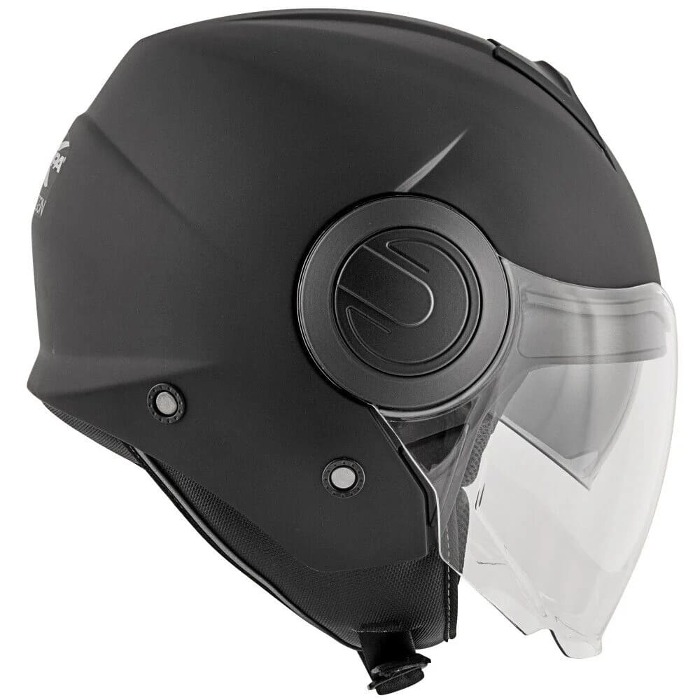 KAPPA KV37 AERODINÁMICO Moto Cara Abierta Casco Negro Mate - CASCO