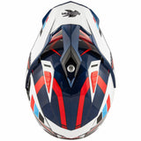KAPPA KV30 EVO Moto Aventura Casco White Azul Rojo - CASCO