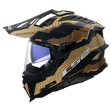 LS2 MX701 EXPLORER C TRICK CASCO DE MOTO MARRON ARENA